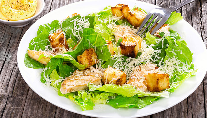 Caesar salad from Bailey Rays makes a great lunch or dinner